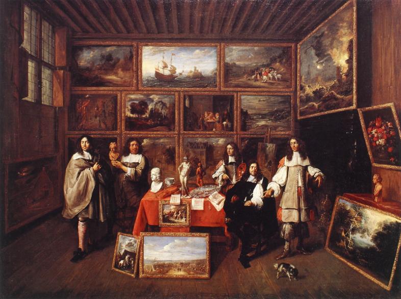 Abb. 40. Gillis van Tilborgh, Kunstkammer, um 1660-1670, Ö l auf Leinwand, 97 129,5 cm.
