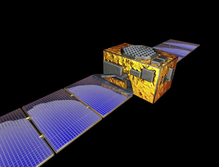 gegenüber dem Äquator 56 grad Umlaufdauer 14 h 4 min Satelliten Masse: 680 kg Verfügbare Leistung: 1600 W Dimension: