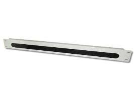 Kabelführungspanel mit Kunststoffbügeln zur horizontalen Rangieren der Patchkabel 5 Kabelführungsbügel Material Panel: Stahlblech, Bügel: Kunststoff