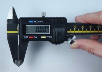MEASURING THE TEST BLOCKS Measure all test blocks using the caliper gauge supplied in the pack contents of