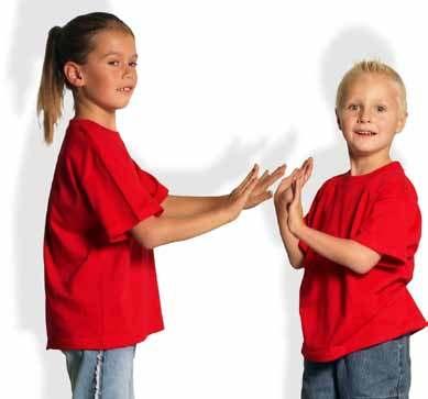 Kinderbekleidung (T-Shirts) ETS02 Kinder T-Shirt 100% Baumwolle 92, 98, 104, 116, 128, 140, 152, 164 150 g/m² Ash Firered Lime Green - Rundhalsausschnitt - Verstärktes Nackenband - Doppelnähte an