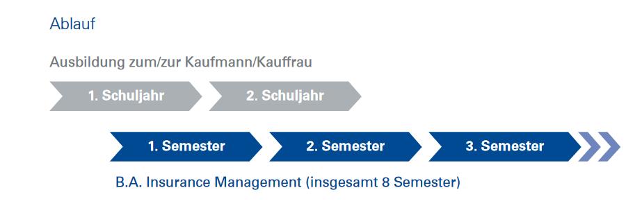Ausbildung + Studium (ApS) Studienorte B.A. Insurance Management München und Berlin ein in die Ausbildung integriertes Bachelorstudium an (Ausbildung plus Studium).