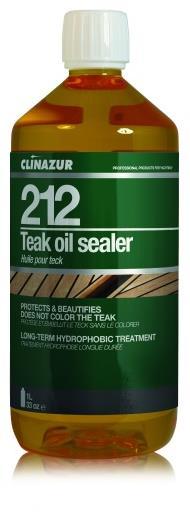 Reinigung und Pflege Clinazur 212 Teakholzöl Teakholzöl auf Polymerbasis.
