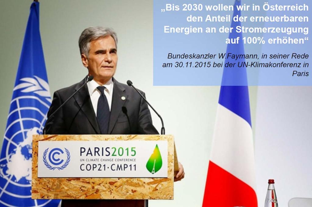 Klimakonferenz Paris 2015 Werner Faymann,
