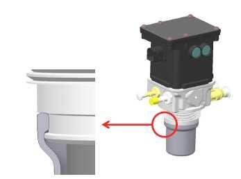 The sealing bead of the frost compensation membrane has to be complete, circular and clean in the