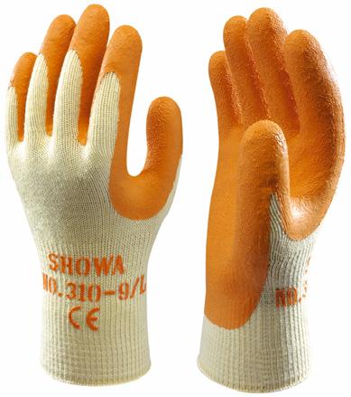 Handinnenfläche und Fingerspitzen beschichtet. Handrücken 65% Baumwolle/35% Polyester.