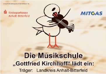 17. Juni 2011 Anhalt-Bitterfeld 13 Musik und Tanz für Kinder Schulänfänger stellen sich vor am Sonnabend, dem 2.7., um 10.00 Uhr, Lutherhaus Bitterfeld (Binnengärtenstr.