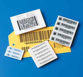 Druck von Barcodes Hohe Ausgaben für Drucksysteme und andere Ressourcen, um Barcodes auszudrucken, sind bei Brady nicht erforderlich.