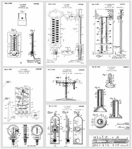 2.1 Thermometer bis 1929 Thermometer für Trinkflasche, Bettflasche, Körpertemperatur, Kühlwassertemperatur Öltemperatur Ofentemperatur Thermometer mit Stabausdehnung Bimetall Flüssigkeit-Glas