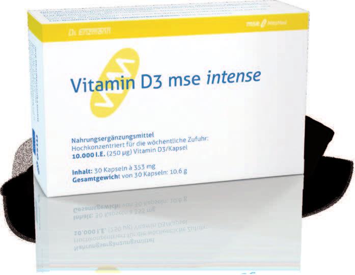 Vitamin C mse matrix Vitamin D3 mse intense 10.000 I.E. 30 Kps.