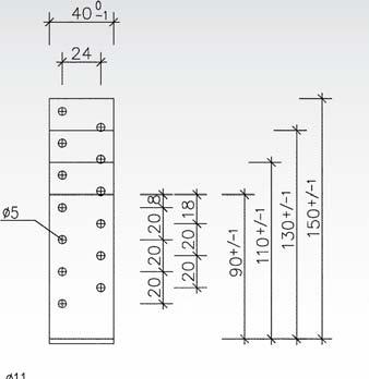 Lochanzahl holz n 2 = Lochanzahl beton hsb Winkelverbinder werden vorwiegend zur ableitung von sogkräften eingesetzt. DrUcKPLatte Für WinKeLVerbinDer hb UnD hsb art.-nr.