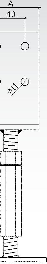 StütZenFUSS typ D auf beton höhenverstellbar art.-nr.