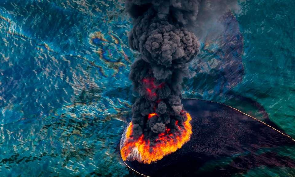 Overpopulation & Overconsumption Oil spill fire, Deepwater Horizon, 2010 (thegueardian.
