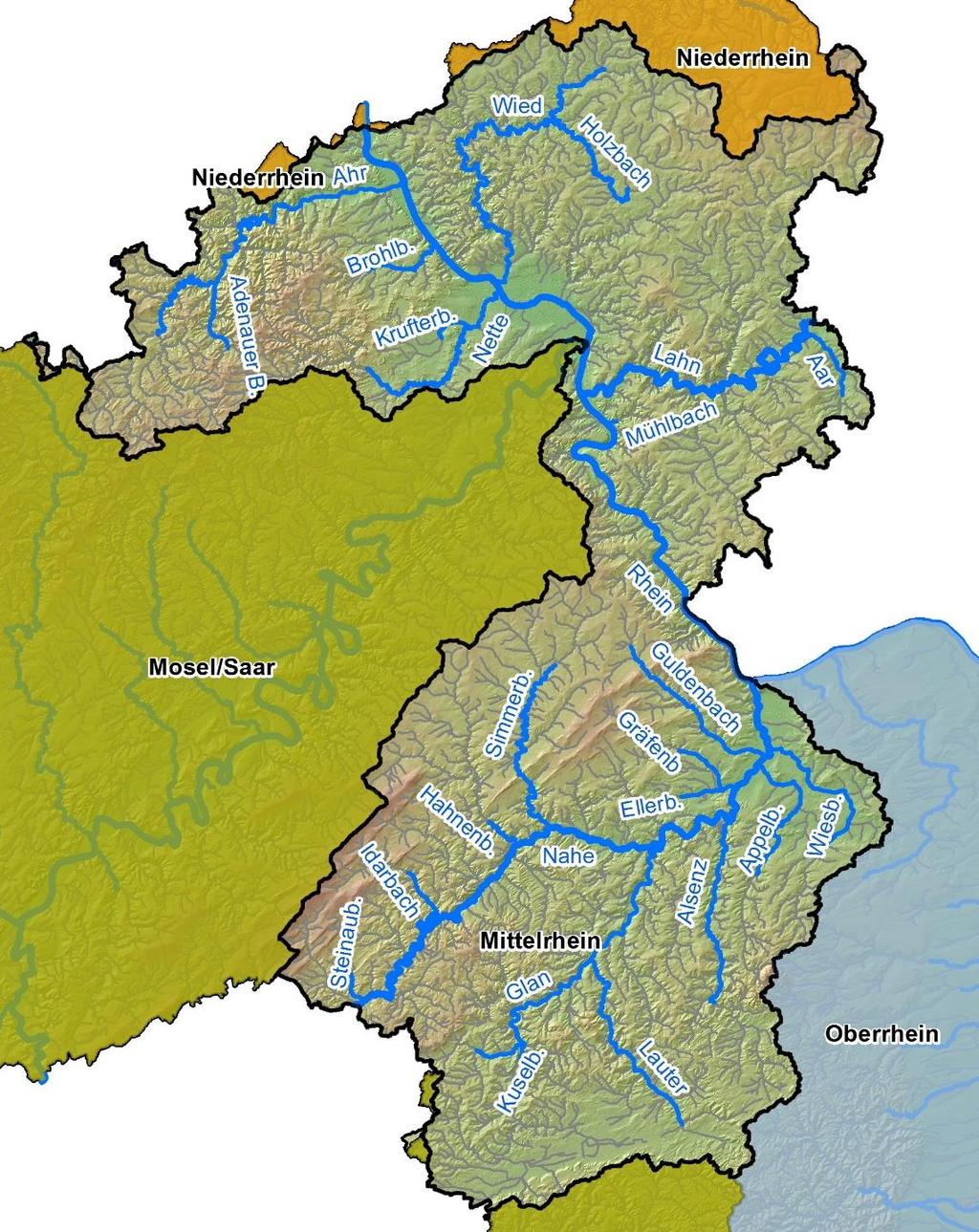 Abbildung 7: Gewässerstrecken mit potenziell signifikantem