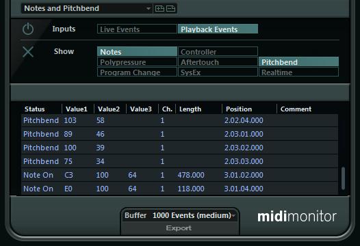 MIDI-Effekte MIDI Modifiers MIDI Modifiers Dieser Effekt ist im Grunde ein Duplikat der Registerkarte»MIDI Modifiers«im Inspector. Dies ist sinnvoll, wenn Sie z. B.