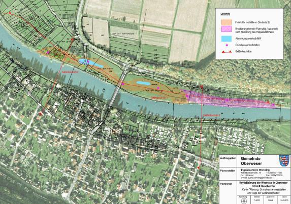 Hochwasserrisikomanagementplan Diemel/Weser in Hessen Ka itel 3 An der Weser sind derzeit zwei Projekte zur Revitalisierung der Weseraue in Planung, von denen positive Effekte auf den