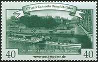 9. Juli 2011 - Ausgabe "175 Jahre Sächsische Dampfschifffahrt" - MiNr 215/6 kpl.