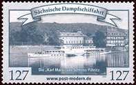 Juli 2010 - Ausgabe "Sächsische Dampfschiffe IV" - MiNr 173/4 kpl.