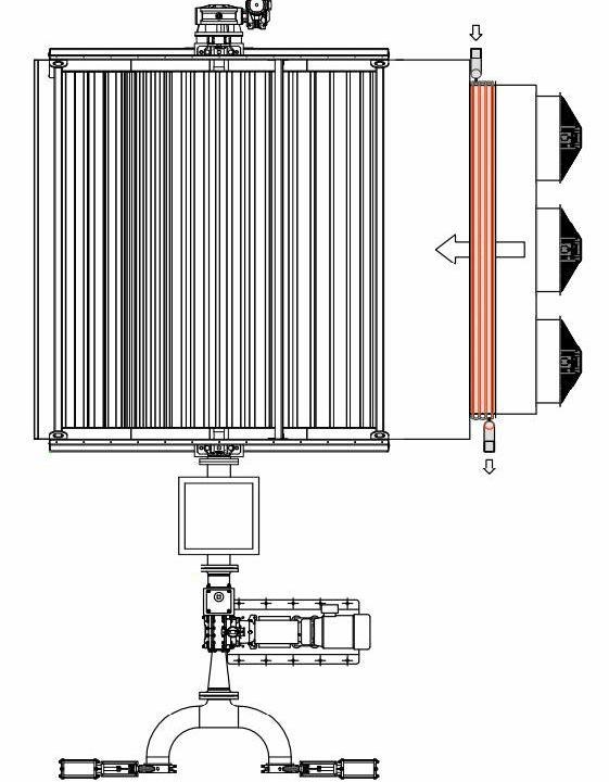 M301-06 L x B x H = 3.950 x 3.490 x 2.730 1 Stck. Motor für Rotor: 0,37kW 3 Stck. Ventilatoren: 0,75kW (frequenz.) 1 Stck.