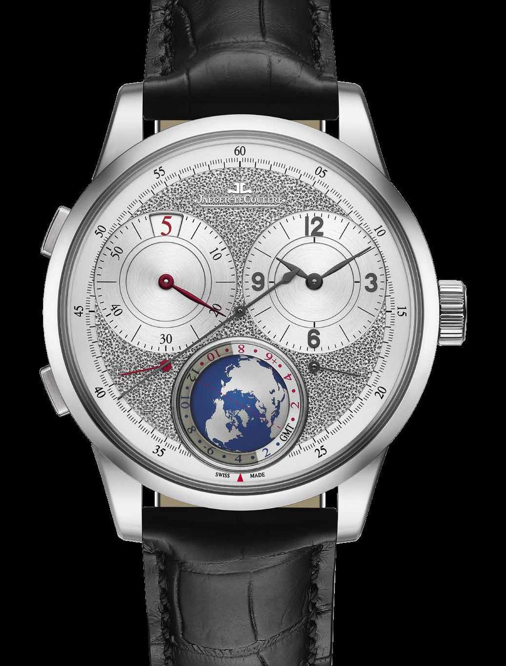 Duomètre Unique Travel Time In dieser Uhr vereint sich zum ersten Mal der Komfort einer Weltzeit-Anzeige mit der Flexibilität einer minutengenauen Uhrzeiteinstellung am Zielort.
