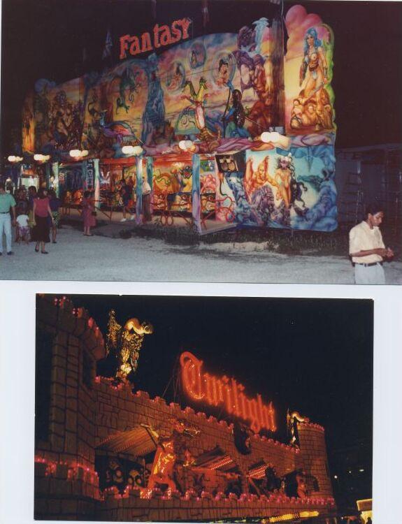 Oben: Fantasy in Rimini, Sommer 1991.