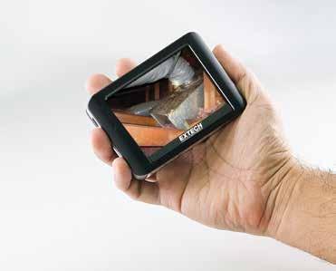 Videoskop-Inspektionskameras BR200/BR250 Videoskop/Kabellose Inspektionskameras Mit dem abnehmbaren kabellosen LCD-Farbmonitor (3,5") ist die Videoanzeige in bis zu 10 m Entfernung vom Messpunkt