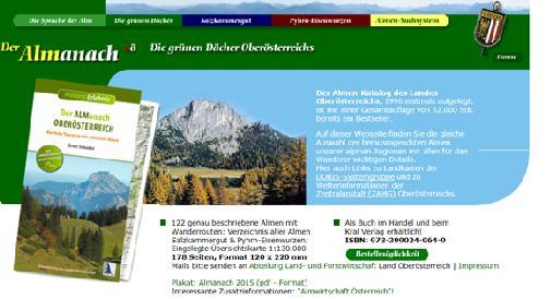 LR Hiegelsberger Seite 6 Von den insgesamt 426 Almen sind darin 122 näher beschrieben, die besondere Angebote für Wanderer und Touristen haben; beigelegt ist eine Übersichtskarte.