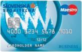 4) Debetné karty a) Elektronické platobné karty POPLATOK / TYP KARTY Maestro Business Poplatok za Platobnú kartu 10,00 / ročne Poplatok za expresné vydanie Platobnej karty 40,00 Poplatok za
