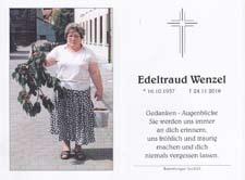 Kirchliche Nachrichten Neustadt / Am Donnerstag, 24.11.2016, ist Edeltraud Wenzel, die langjährige Pfarrhaushälterin von Pfarrer Rudolf Langhans, in Bad Neustadt verstorben. Edeltraud wurde am 16.10.