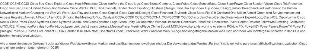 Erfahren Sie, wie Sie die Zusammenarbeit von Teams wie nie zuvor stärken und Ihr Unternehmen transformieren können. Weitere Informationen Weitere Informationen finden Sie unter http://www.cisco.