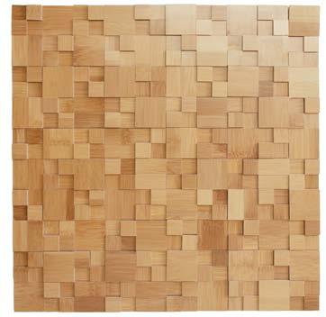 20, Dimensions: 300 x 300 x 3-9 mm KUL NC A3 Bambus Mosaikmatte struktur, Farbe Natur, lackiert Typ 20 x 20, Maße: 300