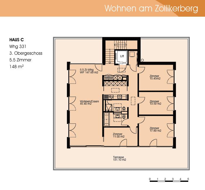 Haus A+B / Haus C+D Whg 401 / Whg 201 EG 122 m2