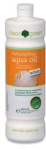 Parkett. Parkettpflege aqua oil white/aqua oil black Pflege für geölte weiße bzw.