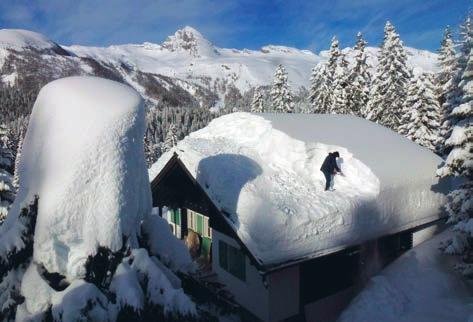 2 Wetter, Schneedecke und Lawinengefahr in den Schweizer Alpen.