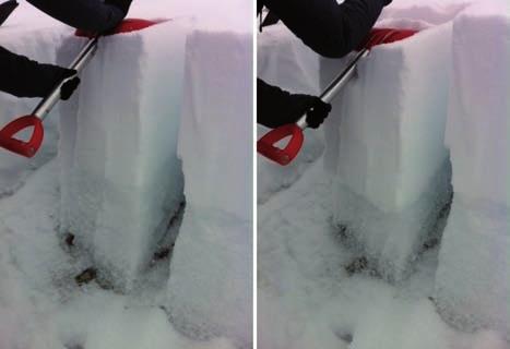 1200 Schneehöhe (cm) 1100 Bemerkungen: doux Neuschnee Filz kleine Runde kantig Tiefenreif Oberflächenreif Schmelzform Eislamelle kantig, abgerundet Graupel 1000 M 900 800 Rammwiderstand (N) 700