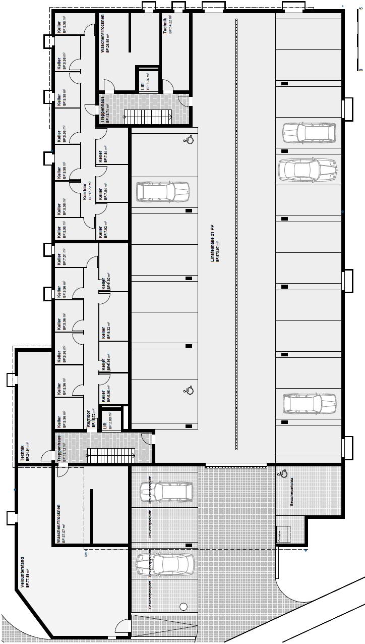 Hausplan Untergeschoss (nicht massstabgetreu) IMMO GROB