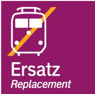 Kurzanleitung zum Lesen von Fahrplänen Betroffene trecke und (zeitliche) Gültigkeit des Ersatzfahrplans Zugnummer und fahrplanmäßige Verkehrstage Fahrzeiten der Busse des s (EV) in der Regel farbig