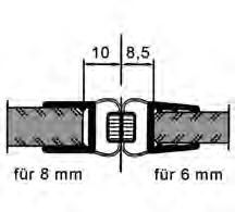 Duschtürdichtung Glasdicke 6-8 mm mit Magnetprofil Türflügel fluchtend 180 Mit Magnetprofil Türflügel fluchtend 180