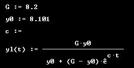 Kontinuierliches logistisches Wachstum Analog zum obigen Beispielteil verwendet man wieder die Formel N(t) = G. n0 / (n0 + (G - n0). e kt ).