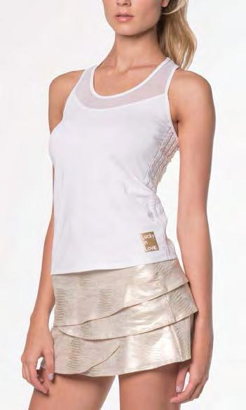 CORE Metallics & Bottoms Core Metallics CT412 Logo Racerback Tank 110 WHT 001 BLK CT388