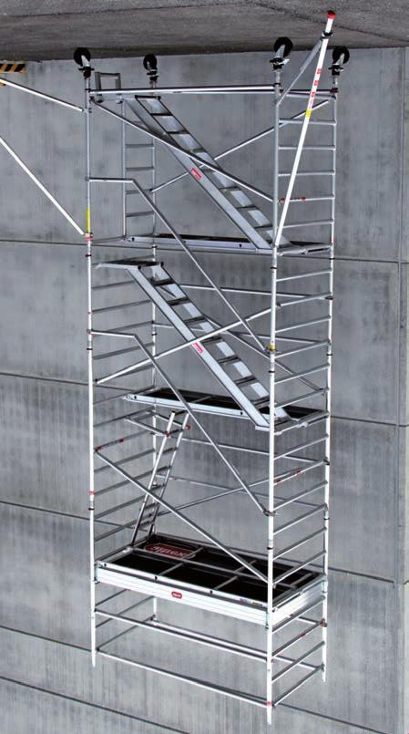 Treppengerüste RS Tower 52-T Ponts roulants avec escaliers Serie 5200-T Länge / longueur 135 cm
