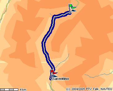5 Nach 2,09km (in ca. 3 min) in Pruno halb rechts halten auf SS508. 6 Nach 5,80km (in ca. 8 min) rechts abbiegen auf SS508. 7 Nach 16,33km (in ca. 21 min) rechts abbiegen auf SS508.