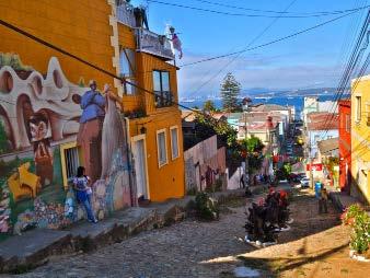Valparaiso, Chile Die Stadt auf den 45 Hügeln war die Heimat der Hippies und der Boheme, als das Militär 1973 in Chile die Macht übernahm.