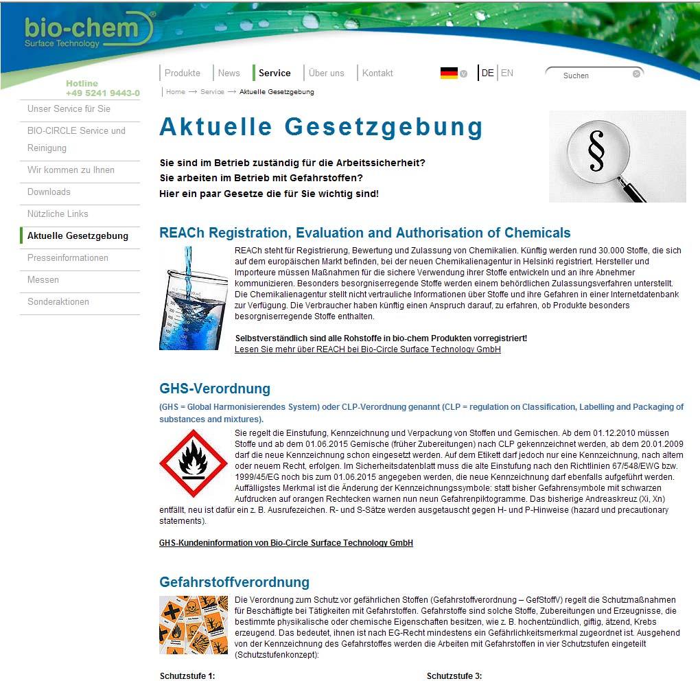 Bio-Pinsel-Waschtische und die BioStoffV?