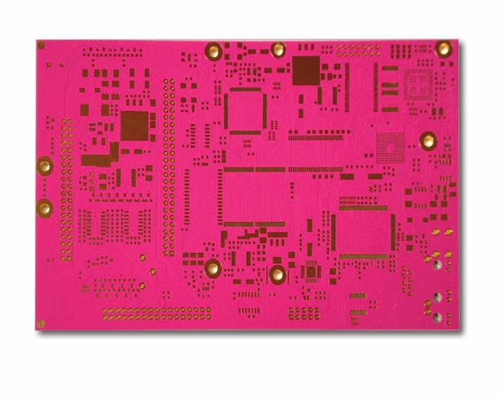 the pink circuit board
