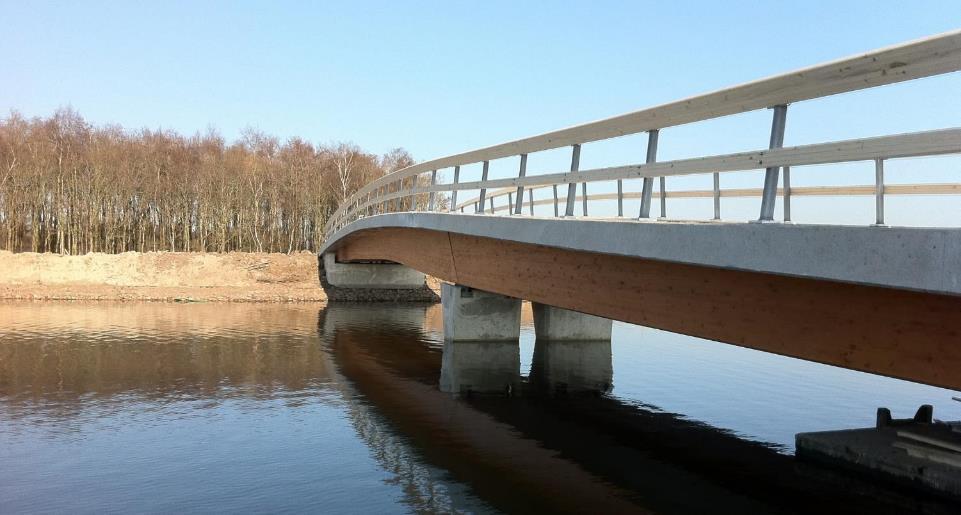 Holz-Beton-Brücke in Winschoten NL