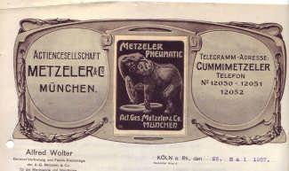(E020) Los 0359 Ausruf: 18 Köln/München, 1907: Alfred Wolter Generalvertretung für AG Metzler