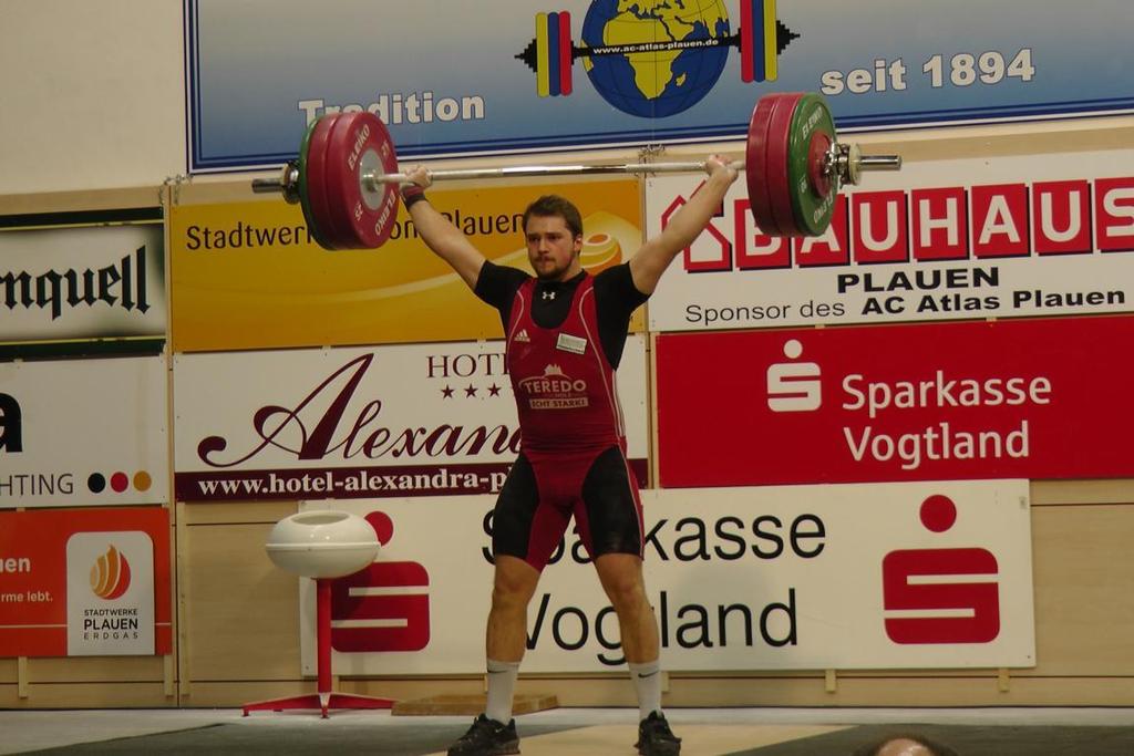 Deutscher Meister -94kg - Gregor Nowara; Foto: TB 03 Roding Einen herzlichen Glückwunsch an alle bayerischen Heberinnen und Heber für die