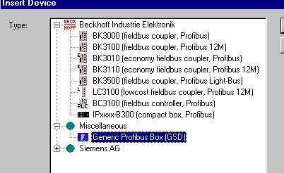 I/O-Konfiguration Einbinden über die GSD-Datei Die TC-Plug Module können in TwinCAT System Manager über eine GSD- Datei eingebunden werden.