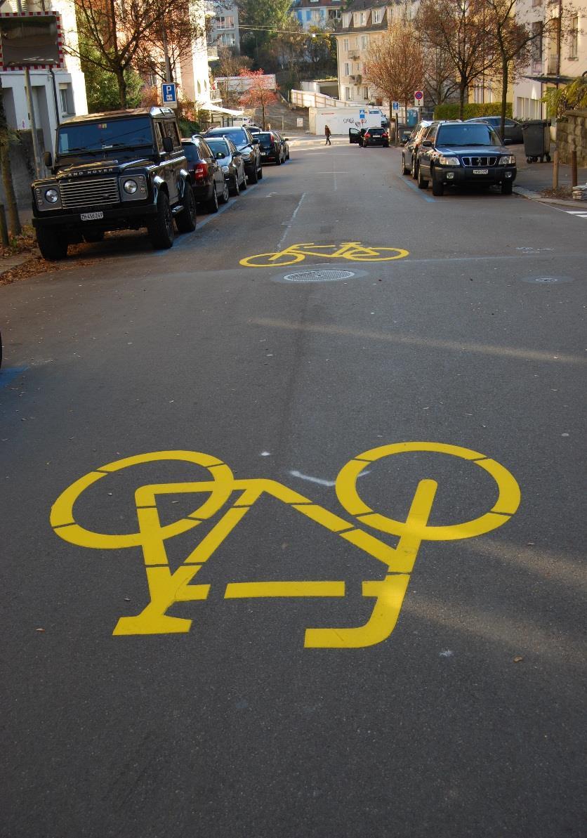 Teststrecken in Zürich Scheuchzerstrasse